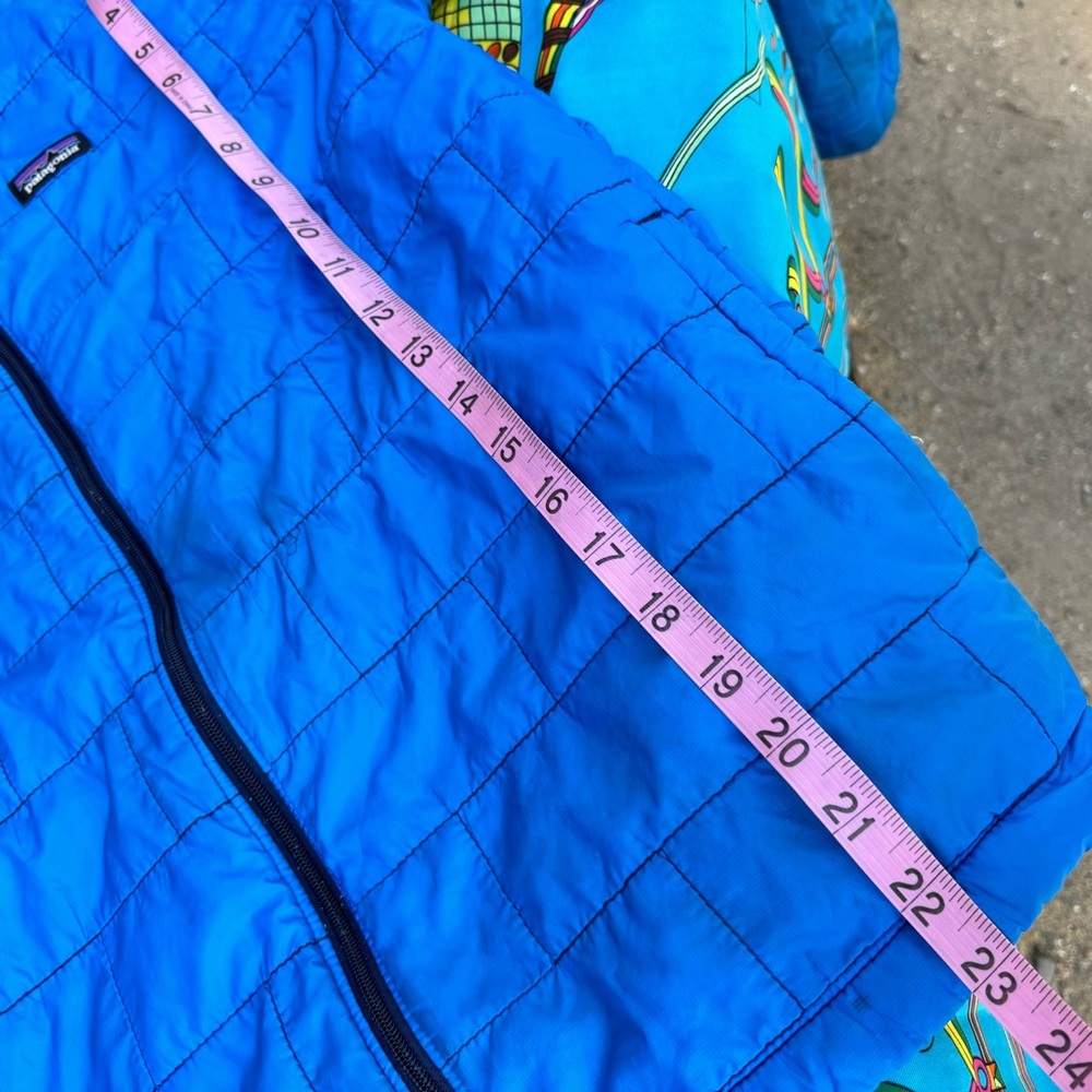 Patagonia Kids Full Zip Blue Quilted Nano Puff Jacket Size Large 12 - Picture 14 of 14